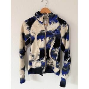 Rare Lululemon Athletica Scuba Milky Way Hoodie Full Zip Hooded Jacket Size 4